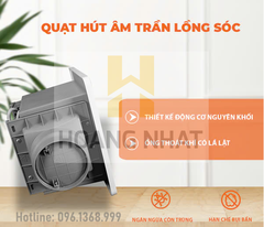 Quạt hút âm trần lồng sóc 20W Nanoco NFV2521