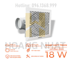 Quạt hút âm trần có ống dẫn 18W Nanoco NCV2020-C