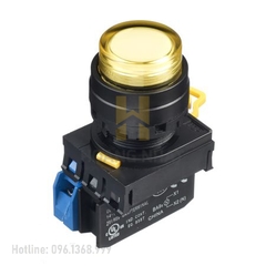 Nút nhấn có đèn loại lồi YW1L-A2E10Q4 (R,Y,G) size 22mm 1NO nhấn giữ 24V Idec