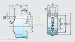 Aptomat ELCB 32GRhS 2P 30A 2.5kA LS