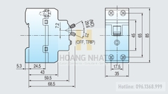 Aptomat ELCB 32KGRd 2P 20A 2.5kA LS