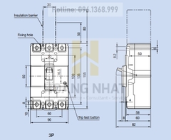 Aptomat MCCB ABS103c 3P 30A 42kA LS
