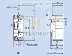 Aptomat MCCB ABS32c 2P 20A 25kA LS