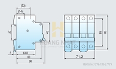 Aptomat MCB BKN-b 4P 25A 10kA LS