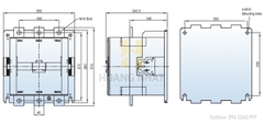 Contactor MC-800a 3P 800A (2a2b) LS