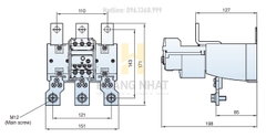 Rơ le nhiệt MT-400 (260-400A) LS