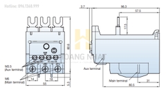 Rơ le nhiệt MT-63 (45-65A) LS