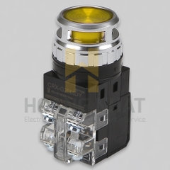 Nút nhấn  nhả có đèn D30 vàng Hanyoung 100-240VAC