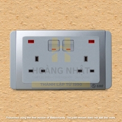 Ổ cắm đôi S68G25SN Sino