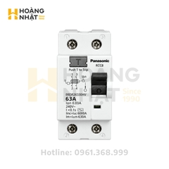 Aptomat chống giật RCCB BBDR26330HV 2P 63A 30mA Panasonic