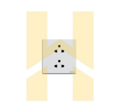Bộ ổ cắm đôi 3 chấu 16A