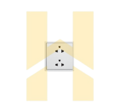 Ổ cắm đôi 3 chấu 16A