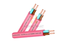 Dây điện 2 lõi dẹt mềm VCTFK 2x1.5 (300/500V)