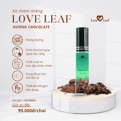 Combo 2 Chai Xịt Thơm Miệng Love Leaf Hỗ Trợ Khử Mùi, Thơm Mát Khoang Miệng, Chai 8gr