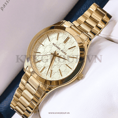 Đồng hồ MICHAEL KORS nam MK3335 Slim Runway Gold Dial Steel Watch 42mm