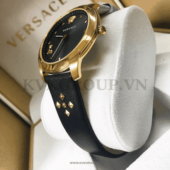 Đồng hồ VERSACE nữ VELR00319 Audrey V. Black Gold Watch 38mm