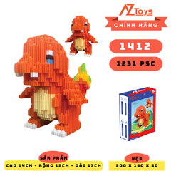 MÃ 1412- Charmander Mini - Sỉ Lẻ 37k - Sỉ Thùng 32k - Thùng 46 con -Ship Từ Hà Nội
