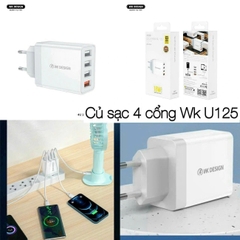 Củ sạc nhanh 4 cổng chính hãng WK- U125