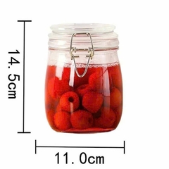 SKG2 Hũ thuỷ tinh tròn nắp cài 1000ml