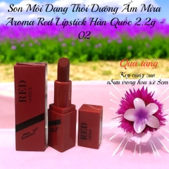 Son Môi Dạng Thỏi Dưỡng Ẩm Mira Aroma Red Lipstick Hàn Quốc 2.2g