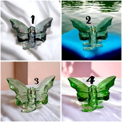 15.8 Kẹp tóc cang cua hình bướm trong suốt 9,5cm (4,5cm) x 5cm x 4cm