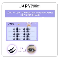 14.7.Lông mi cụm tự nhiên JARY Cluster Lashes hộp nhựa 5 hàng