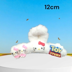 15.1 Kẹp tóc lông charm hoạt hình dễ thương