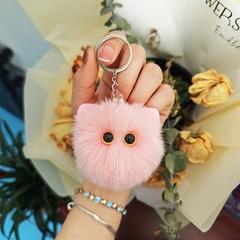 Móc khóa bông tai mèo dễ thương