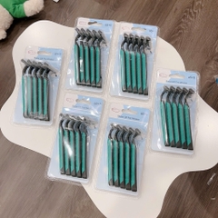 T11. Set 5 dao cạo râu xanh a5+5