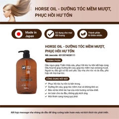 Dầu Gội, Xả Kumano Cosmetics Chiết Xuất Từ Dầu Ngựa  600ml