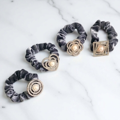 14.4 Dây Cột Tóc Nhung Đính Đá Nhiều Mẫu (1 cái)