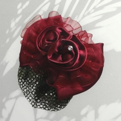 T8. Kẹp búi lưới nơ hoa