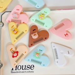 Lược Cắt Tỉa Tóc Chẻ Ngọn/Tóc Mái Hình Trái Tim gắn charm