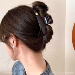 15.1 Kẹp dài nhãn vàng màu nâu, đen 11cm