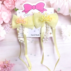 13.3 Set 2 kẹp mỏ vịt nơ (kẹp 4,5cm, nơ 6->7cm)