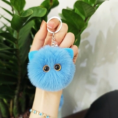 Móc khóa bông tai mèo dễ thương