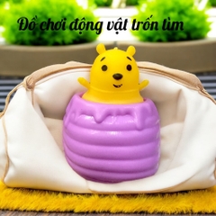 {China} Squishy Đồ chơii động vật trốn tìm nhiều màu
