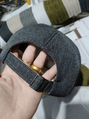 B7.1 Mũ Lưỡii Traii Vải Cotton Mềm Thêu Nơ, Chữ Phong Cách Hàn Quốc