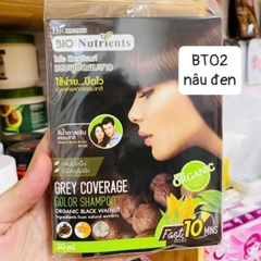Gói gội nhuộm phủ bạc Bio Nutrients Color Shampoo 30ml
