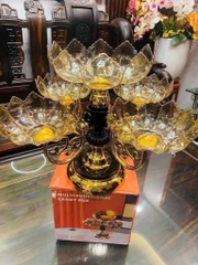 PN. Khay mứt 5 cánh 2 tầng xoay cao cấp