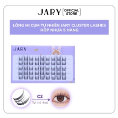 14.7.Lông mi cụm tự nhiên JARY Cluster Lashes hộp nhựa 5 hàng