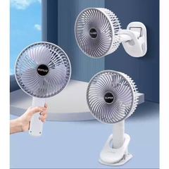 CT2. Quạt tích điện gấp gọn, kẹp bàn Super