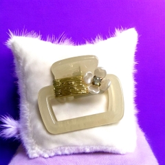 T2.Kẹp tóc hoa đá vuông 5,5x3,5x2,5cm