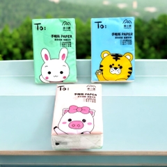 19.12 Lố 10 bịch khăn giấy khô mini Siu Tiện Lợi MXM-2568