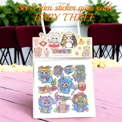 Sét 3 tấm sticker quai xách BABY THREE