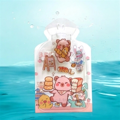 Túi chườm nóng, lạnh trong suốt họa tiết hoạt hình  18,5*11,3cm