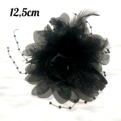 Kẹp tóc hoa hạt tua rua 12,5 cm