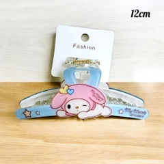 T6. Kẹp tóc chéo mika họa tiết nhân vật hoạt hình 12cm