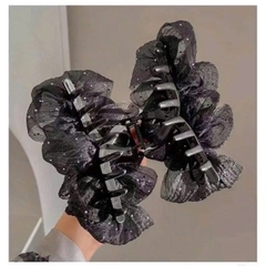 Kẹp tóc phồng đính đá lấp lánh