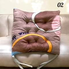 Đệm ngồi bệt hình vuông hoạt tiết mới 40x40cm
